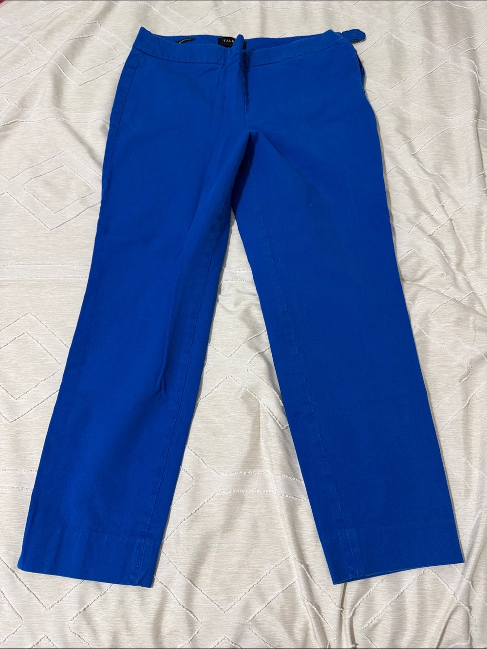 Talbots Cropped Pants in Bright Cobalt Blue
